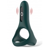 Изумрудное виброкольцо Magic Motion Rise с подхватом мошонки - Magic Motion - в Волжском купить с доставкой