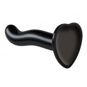 Черный фаллоимитатор-насадка Strap-On-Me P G spot Dildo size S - 16,4 см. - Strap-on-me - купить с доставкой в Волжском