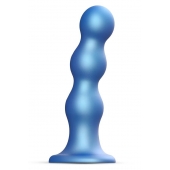Голубая насадка Strap-On-Me Dildo Plug Balls size S - Strap-on-me - купить с доставкой в Волжском