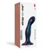 Темно-синяя насадка Strap-On-Me Dildo Plug Snaky size M - Strap-on-me - купить с доставкой в Волжском