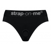 Черные трусики для насадок Heroine Lingerie Harness - size L - Strap-on-me - купить с доставкой в Волжском