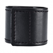 Хомут-утяжка для мошонки из искусственной кожи на липучке VELCRO BALL STRETCHER- 4 см. - BlueLine - в Волжском купить с доставкой