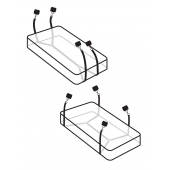 Фиксаторы для кровати WRAPAROUND MATTRESS RESTRAIN - Pipedream - купить с доставкой в Волжском