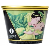 Массажная свеча Exotic Green Tea с ароматом зелёного чая - 170 мл. - Shunga - купить с доставкой в Волжском