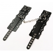 Узорчатые кожаные оковы с регулируемыми ремешками - Crazy Handmade - купить с доставкой в Волжском