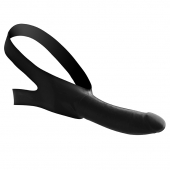 Черный кляп-страпон Masters Mini Face Fuck Strap-On - 14 см. - XR Brands - купить с доставкой в Волжском
