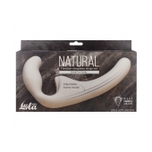 Бежевый безремневой страпон Temptation - Lola Games - купить с доставкой в Волжском