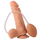 Фаллоимитатор-реалистик с грушей - 19 см. - LOVETOY (А-Полимер)