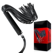 Черная кожаная плеть-флоггер - 84 см. - Notabu - купить с доставкой в Волжском