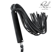 Черная кожаная плеть-флоггер - 84 см. - Notabu - купить с доставкой в Волжском