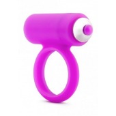 Лиловое эрекционное кольцо с вибрацией - Pink Vibe - в Волжском купить с доставкой