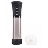 Черная автоматическая вакуумная помпа Pink Vibe с 2 уплотнительными кольцами - Pink Vibe - в Волжском купить с доставкой