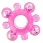 Эрекционное кольцо c бусинками - Toyfa Basic - в Волжском купить с доставкой