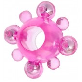 Эрекционное кольцо c бусинками - Toyfa Basic - в Волжском купить с доставкой