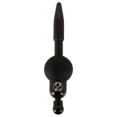 Черный уретральный вибростимулятор Vibrating Penis Plug - Orion - купить с доставкой в Волжском