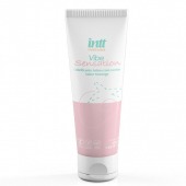 Лубрикант на водной основе Vibe Sensation с клубничным вкусом и легким вибрирующим эффектом - 50 гр. - INTT - купить с доставкой в Волжском