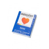 Презервативы с пупырышками Masculan Dotted - 3 шт. - Masculan - купить с доставкой в Волжском