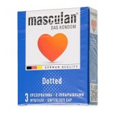 Презервативы с пупырышками Masculan Dotted - 3 шт. - Masculan - купить с доставкой в Волжском