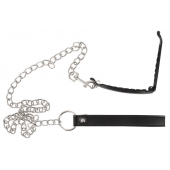Зажим для половых губ с поводком Pussy Clamp With A Leash - Orion - купить с доставкой в Волжском