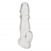 Прозрачная насадка для пениса Girthy Penis Enhancing Sleeve Extension - 17,1 см. - BlueLine - в Волжском купить с доставкой
