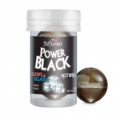 Интимный гель Power Black Hot Ball с охлаждающе-разогревающим эффектом (2 шарика по 3 гр.) - HotFlowers - купить с доставкой в Волжском