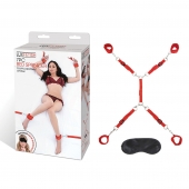 Красная фиксация на матрас Classic Bedspreader - Lux Fetish - купить с доставкой в Волжском