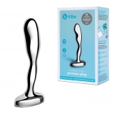 Стальной стимулятор простаты Stainless Steel Prostate Plug - 11,5 см. - b-Vibe - в Волжском купить с доставкой