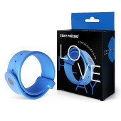 Голубой эрекционный ремешок-утяжка - 1137 - в Волжском купить с доставкой