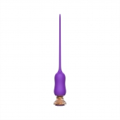 Фиолетовый тонкий стимулятор Nipple Vibrator - 23 см. - I-MOON - купить с доставкой в Волжском