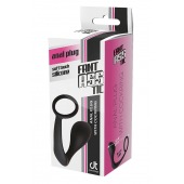 Черное эрекционное кольцо с анальной пробкой Anal Plug With Cockring - Dream Toys - в Волжском купить с доставкой