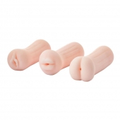 Набор из 3 мастурбаторов The Girl Next Door Tina - Dream Toys - в Волжском купить с доставкой