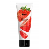 Лубрикант на водной основе OYO Aroma Gel Strawberry с ароматом клубники - 75 мл. - OYO - купить с доставкой в Волжском