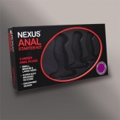 Набор из 3 массажеров простаты чёрного цвета NEXUS ANAL STARTER KIT - Nexus Range - в Волжском купить с доставкой