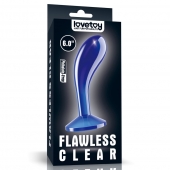 Синяя анальная втулка Flawless Clear Prostate Plug 6.0 - 15 см. - Lovetoy - в Волжском купить с доставкой