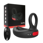 Черное эрекционное виброкольцо Cock Ring с пультом ДУ - I-MOON - в Волжском купить с доставкой