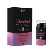 Жидкий вибратор Vibration Cotton Candy с ароматом сахарной ваты - 15 мл. - INTT - купить с доставкой в Волжском