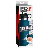 Мастурбатор-вагина в синей колбе F*ck Flask - Pipedream - в Волжском купить с доставкой