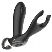 Черный вибромассажер простаты с эффектом маятника и пультом ДУ - 16 см. - Secwell - в Волжском купить с доставкой