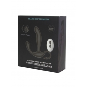 Черный вибромассажер простаты с эффектом фингеринга и пультом ДУ - Secwell - в Волжском купить с доставкой