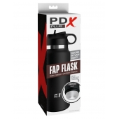 Черный мастурбатор в виде бутылки Fap Flask - Pipedream - в Волжском купить с доставкой