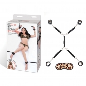 Леопардовая фиксация на матрас для рук и ног Classic Bedspreader - Lux Fetish - купить с доставкой в Волжском
