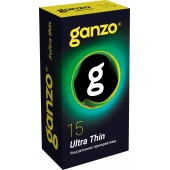 Прозрачные ультратонкие презервативы Ganzo Ultra thin - 15 шт. - Ganzo - купить с доставкой в Волжском