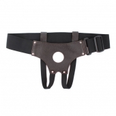 Трусики для страпона коричневого цвета - БДСМ Арсенал - купить с доставкой в Волжском