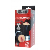Двусторонний мастурбатор REALSTUFF 2 IN 1 HUMMER MOUTH   VAGINA - ротик и вагина - Dream Toys - в Волжском купить с доставкой