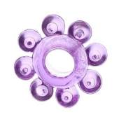 Мягкая фиолетовая гелевая насадка - Toyfa Basic - в Волжском купить с доставкой