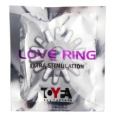 Прозрачное гелевое эрекционное кольцо с шипиками - Toyfa Basic - в Волжском купить с доставкой