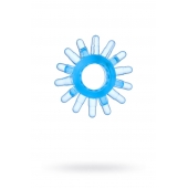 Голубая гелевая насадка с шипиками - Toyfa Basic - в Волжском купить с доставкой