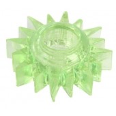 Зеленое эрекционное кольцо-солнце - Toyfa Basic - в Волжском купить с доставкой
