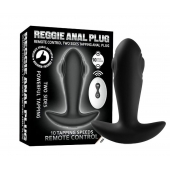 Черный массажер простаты с вибрацией, эффектом маятника и пультом ДУ - Secwell - в Волжском купить с доставкой