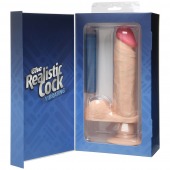 Вибромассажер реалистичной формы The Realistic Cock Vibrating 8” - 23,6 см. - Doc Johnson